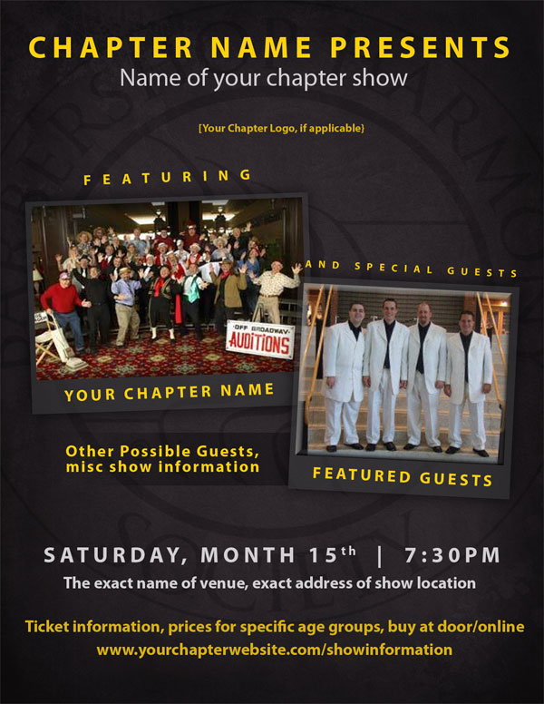 free public relations materials barbershop harmony society public flyers