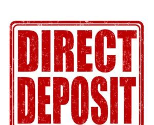 Direct deposit stamp